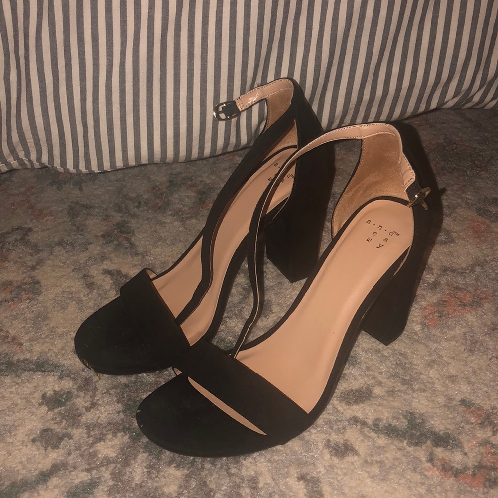 black heels